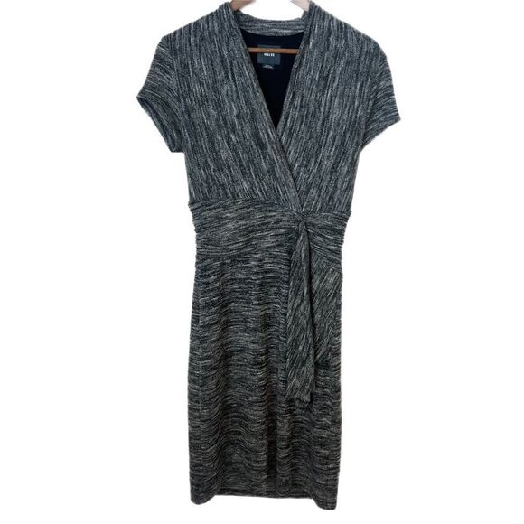 Anthropologie Maeve Grey Dress with Faux Wrap Front. Sz Small. Great Condition! - Picture 1 of 11